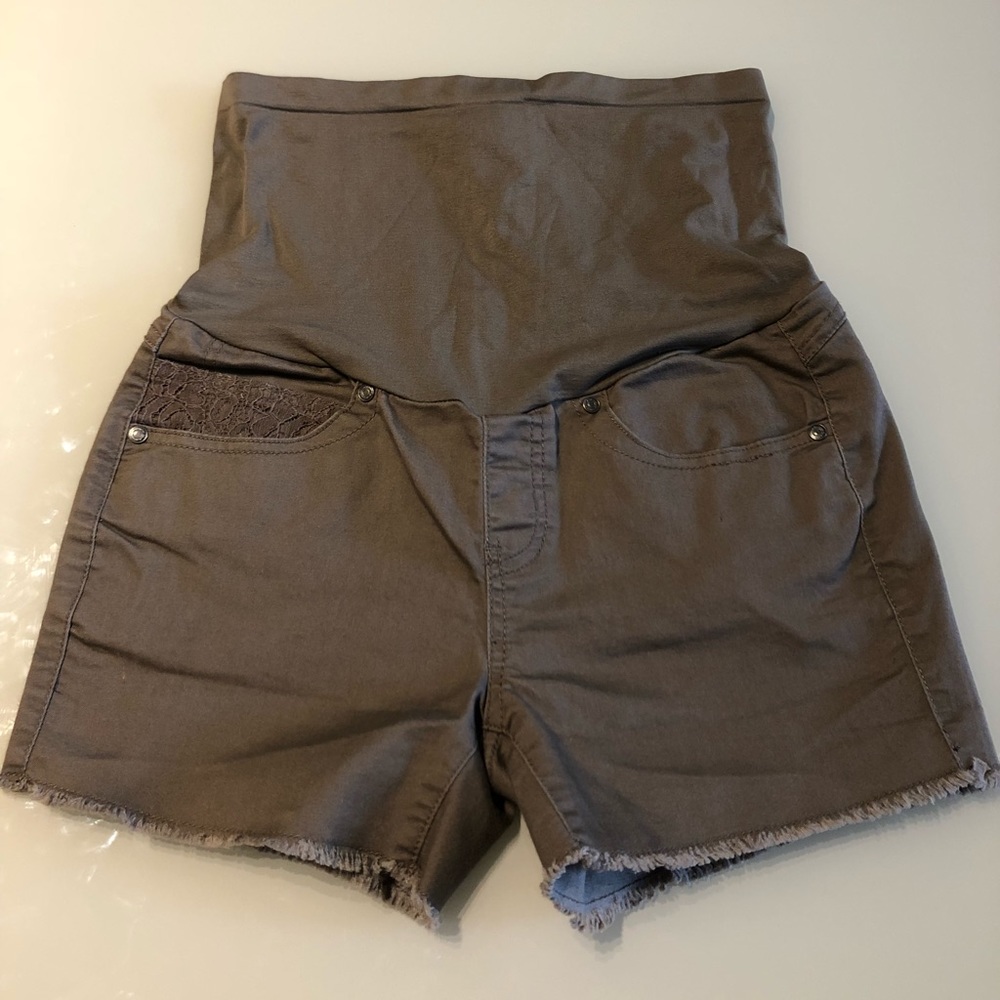 Bella Vida brown khaki Maternity Shorts S